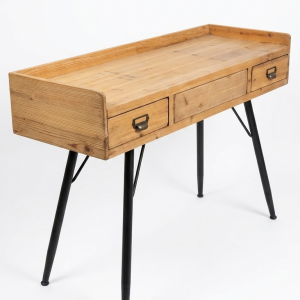 Escritorio madera y hierro